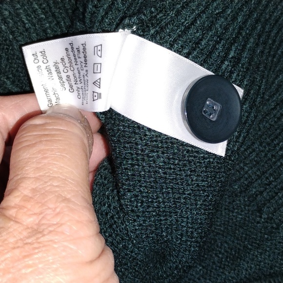 ⚜️ Coldwater Creek Mallard Pull Over Deep Vee  Cap Sleeve/SWEATER VEST EUC M-XL - Picture 8 of 15